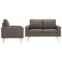 Taupe Gray Fabric 2-Piece Sofa Set by , Sofas - Ref: Foro24-3056622, Price: 523,51 €, Discount: %