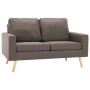 Taupe Gray Fabric 2-Piece Sofa Set by , Sofas - Ref: Foro24-3056622, Price: 533,48 €, Discount: %