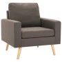 Taupe Gray Fabric 2-Piece Sofa Set by , Sofas - Ref: Foro24-3056622, Price: 523,51 €, Discount: %