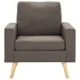 Taupe Gray Fabric 2-Piece Sofa Set by , Sofas - Ref: Foro24-3056622, Price: 523,51 €, Discount: %