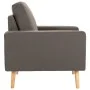 Taupe Gray Fabric 2-Piece Sofa Set by , Sofas - Ref: Foro24-3056622, Price: 523,51 €, Discount: %
