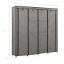 Kleiderschrank mit 4 Fächern grau 175x45x170 cm von vidaXL, Kleiderschränke - Ref: Foro24-282448, Preis: 59,42 €, Rabatt: %