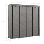 Kleiderschrank mit 4 Fächern grau 175x45x170 cm von vidaXL, Kleiderschränke - Ref: Foro24-282448, Preis: 64,09 €, Rabatt: %