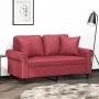 2-seater sofa with red synthetic leather cushions 120 cm by , Sofas - Ref: Foro24-3200928, Price: 230,30 €, Discount: %