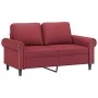 2-seater sofa with red synthetic leather cushions 120 cm by , Sofas - Ref: Foro24-3200928, Price: 230,30 €, Discount: %