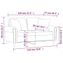 Sofá de 2 plazas con cojines cuero sintético rojo tinto 120 cm de , Sofás - Ref: Foro24-3200928, Precio: 233,81 €, Descuento: %