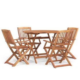 Garden dining set 5 pieces solid acacia wood by , Garden sets - Ref: Foro24-3152897, Price: 290,88 €, Discount: %
