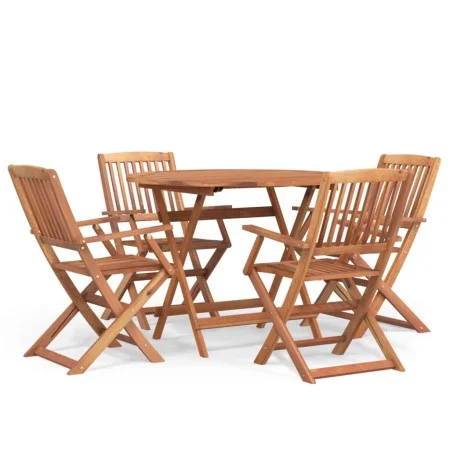 Garden dining set 5 pieces solid acacia wood by , Garden sets - Ref: Foro24-3152897, Price: 309,68 €, Discount: %