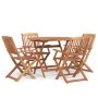 Garden dining set 5 pieces solid acacia wood by , Garden sets - Ref: Foro24-3152897, Price: 309,68 €, Discount: %