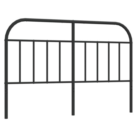 Cabecero de metal negro 140 cm de , Cabeceros y pies de cama - Ref: Foro24-353668, Precio: 41,15 €, Descuento: %