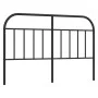Cabecero de metal negro 140 cm de , Cabeceros y pies de cama - Ref: Foro24-353668, Precio: 40,72 €, Descuento: %