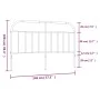 Black metal headboard 140 cm by , Headboards and footboards - Ref: Foro24-353668, Price: 41,62 €, Discount: %