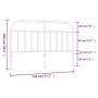 Kopfteil aus schwarzem Metall, 140 cm von , Kopf- und Fußteile - Ref: Foro24-353668, Preis: 41,62 €, Rabatt: %