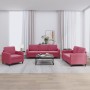 Dreiteiliges Samtsofa-Set in Weinrot. von , Sofas - Ref: Foro24-3201938, Preis: 658,31 €, Rabatt: %