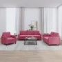 Dreiteiliges Samtsofa-Set in Weinrot. von , Sofas - Ref: Foro24-3201938, Preis: 647,19 €, Rabatt: %