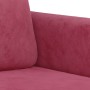 Dreiteiliges Samtsofa-Set in Weinrot. von , Sofas - Ref: Foro24-3201938, Preis: 658,31 €, Rabatt: %