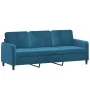 Zweiteiliges Samtsofa-Set in Blau. von , Sofas - Ref: Foro24-3202023, Preis: 545,33 €, Rabatt: %
