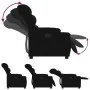 Sillón reclinable de tela negro de , Sillones - Ref: Foro24-374149, Precio: 203,34 €, Descuento: %
