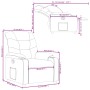 Schwarzer Stoff-Liegesessel von , Sessel - Ref: Foro24-374149, Preis: 206,38 €, Rabatt: %