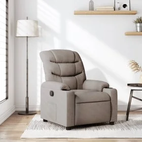 Sillón reclinable de tela gris taupe de , Sillones - Ref: Foro24-374154, Precio: 201,85 €, Descuento: %