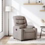 Sillón reclinable de tela gris taupe by , Armchairs - Ref: Foro24-374154, Price: 206,17 €, Discount: %