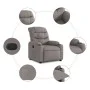Taupefarbener Stoff-Liegesessel von , Sessel - Ref: Foro24-374154, Preis: 201,85 €, Rabatt: %