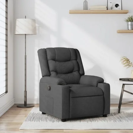Sillón reclinable de tela gris oscuro by , Armchairs - Ref: Foro24-374128, Price: 236,64 €, Discount: %