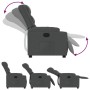 Sillón reclinable de tela gris oscuro by , Armchairs - Ref: Foro24-374128, Price: 251,83 €, Discount: %
