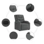 Sillón reclinable de tela gris oscuro by , Armchairs - Ref: Foro24-374128, Price: 236,64 €, Discount: %