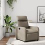 Sillón reclinable de cuero sintético color capuchino de , Sillones - Ref: Foro24-374189, Precio: 207,52 €