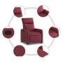 Sillón reclinable de tela rojo tinto de , Sillones - Ref: Foro24-374168, Precio: 191,14 €