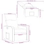 Roter Stoff-Liegesessel von , Sessel - Ref: Foro24-374168, Preis: 183,29 €, Rabatt: %