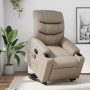 Sillón reclinable masaje pie cuero artificial color capuchino by , Armchairs - Ref: Foro24-3206612, Price: 295,20 €, Discount: %