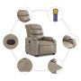 Sillón reclinable masaje pie cuero artificial color capuchino by , Armchairs - Ref: Foro24-3206612, Price: 295,20 €, Discount: %