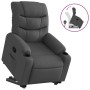 Dunkelgraues Stoff-Sessel mit verstellbarer Rückenlehne und Aufstehhilfe. von , Sessel - Ref: Foro24-3206646, Preis: 288,40 €...
