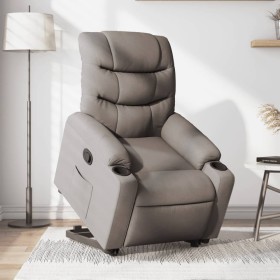 Verstellbarer Aufstehsessel aus grauem Taupe-Stoff. von , Sessel - Ref: Foro24-3206652, Preis: 273,17 €, Rabatt: %