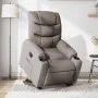 Sillón reclinable elevable tela gris taupe by , Armchairs - Ref: Foro24-3206652, Price: 296,07 €, Discount: %