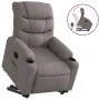 Sillón reclinable elevable tela gris taupe by , Armchairs - Ref: Foro24-3206652, Price: 296,07 €, Discount: %