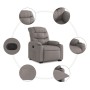 Verstellbarer Aufstehsessel aus grauem Taupe-Stoff. von , Sessel - Ref: Foro24-3206652, Preis: 272,18 €, Rabatt: %