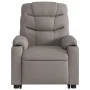 Sillón reclinable elevable tela gris taupe by , Armchairs - Ref: Foro24-3206652, Price: 296,07 €, Discount: %