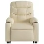 Sillón eléctrico reclinable elevable de tela color crema by , Armchairs - Ref: Foro24-3206671, Price: 375,57 €, Discount: %