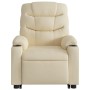 Sillón eléctrico reclinable elevable de tela color crema by , Armchairs - Ref: Foro24-3206671, Price: 349,86 €, Discount: %