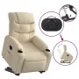 Sillón eléctrico reclinable elevable de tela color crema by , Armchairs - Ref: Foro24-3206671, Price: 375,57 €, Discount: %