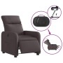 Sillón reclinable eléctrico tela marrón oscuro de , Sillones - Ref: Foro24-3206686, Precio: 219,54 €, Descuento: %