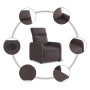 Sillón reclinable eléctrico tela marrón oscuro de , Sillones - Ref: Foro24-3206686, Precio: 219,54 €, Descuento: %