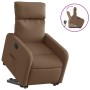 Sillón reclinable elevable de tela marrón by , Armchairs - Ref: Foro24-3206703, Price: 241,19 €, Discount: %