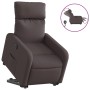 Sillón eléctrico reclinable elevable de tela marrón oscuro by , Armchairs - Ref: Foro24-3206722, Price: 287,54 €, Discount: %