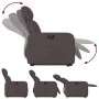 Elektrischer verstellbarer Aufstehsessel aus dunkelbraunem Stoff. von , Sessel - Ref: Foro24-3206722, Preis: 301,08 €, Rabatt: %