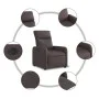 Elektrischer verstellbarer Aufstehsessel aus dunkelbraunem Stoff. von , Sessel - Ref: Foro24-3206722, Preis: 301,08 €, Rabatt: %