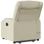 Massage-Fußstützen-Sessel aus Kunstleder in Cremefarbe. von , Sessel - Ref: Foro24-3206556, Preis: 341,26 €, Rabatt: %
